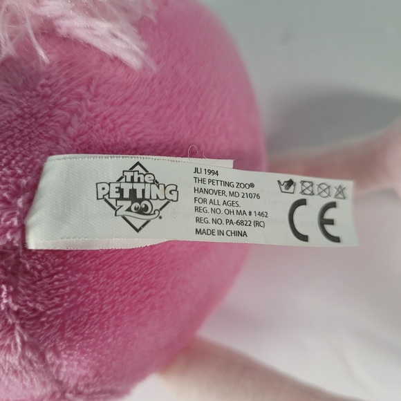 Pink Flamingo Plush The Petting Zoo 12" inch 2017 shelf sitting Stuffed Animal - Picture 11 of 12